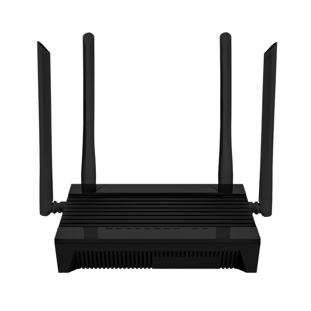  Wifi6 AXIT AX1500 / AX3000 Catv Onu me 4ge Lan Port Zy-704gs-Ax15 / AX30-C25 Pango 